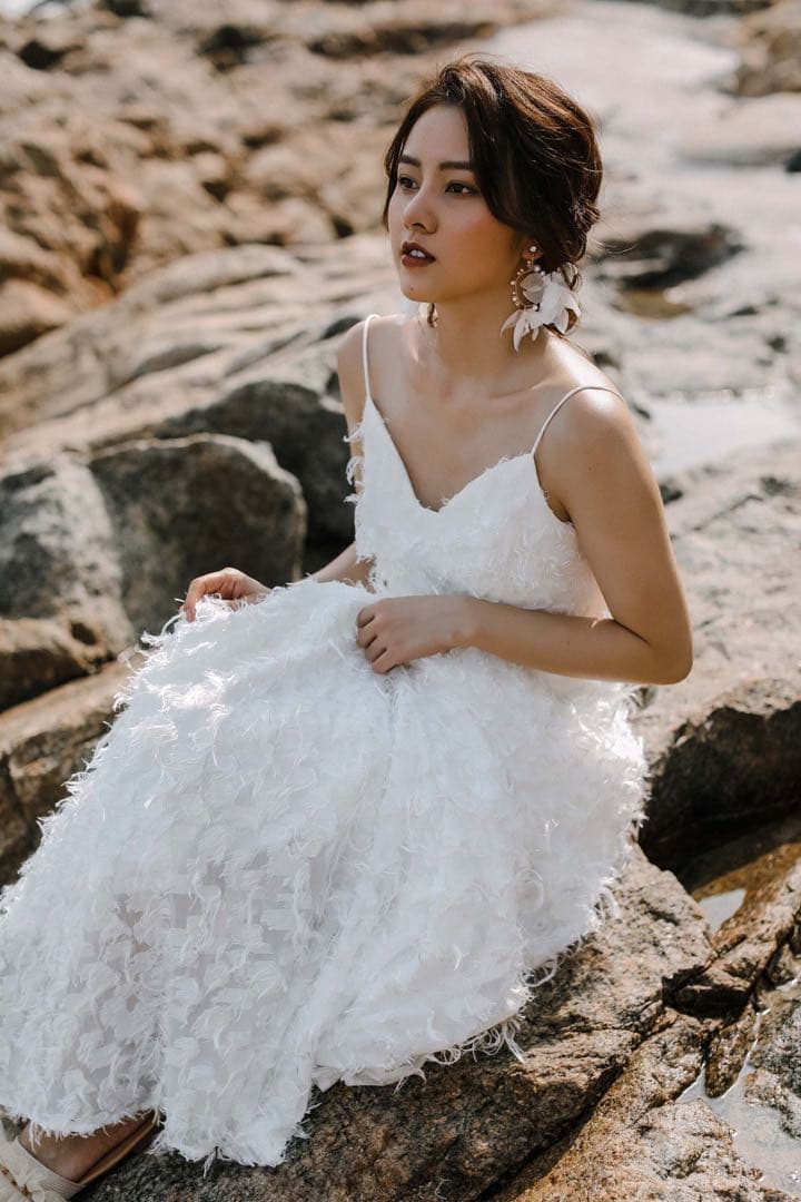 solala FURNA 前撮り後撮りフェザーモチーフ パーティー fw1923