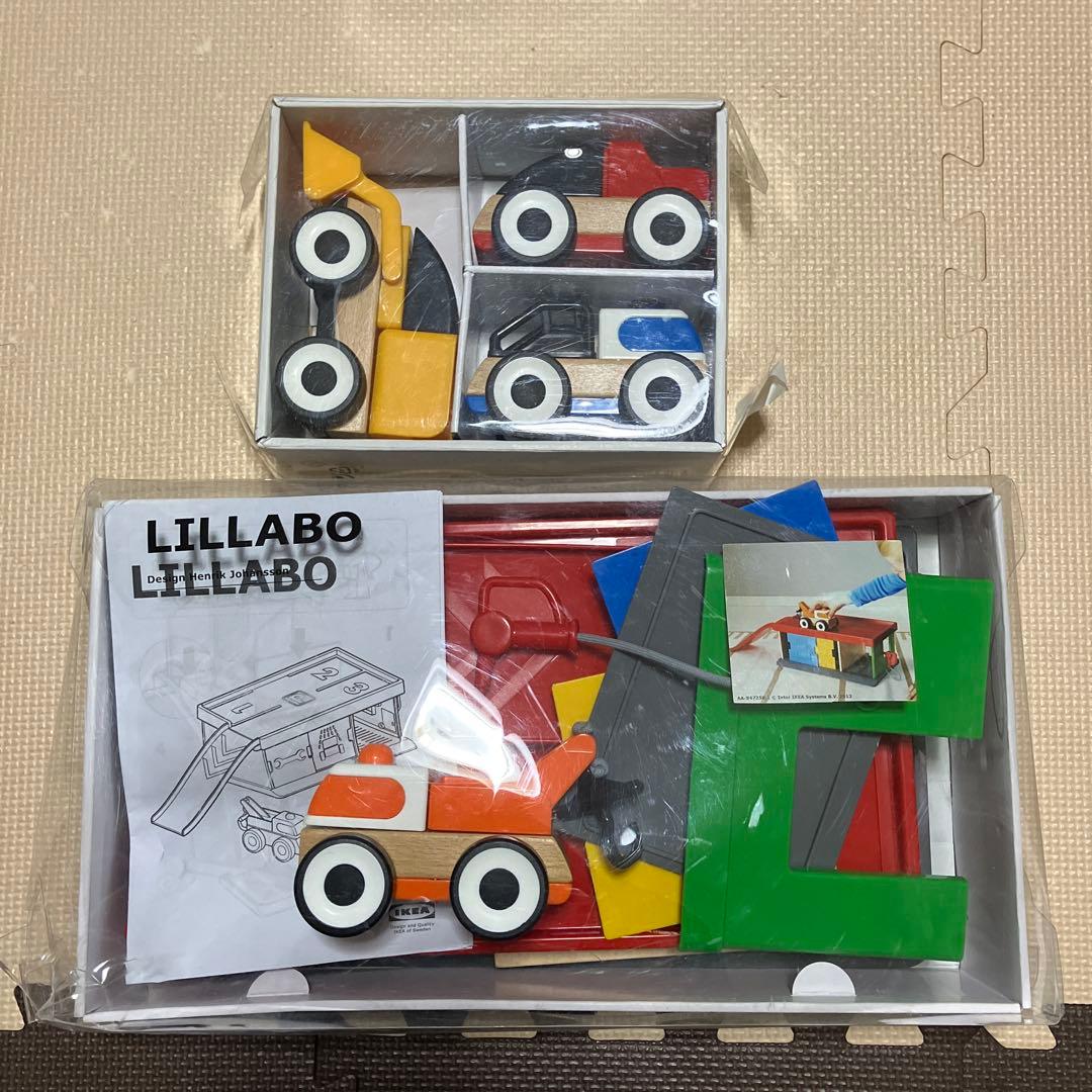 IKEA 車　木　おもちゃ　2点セット