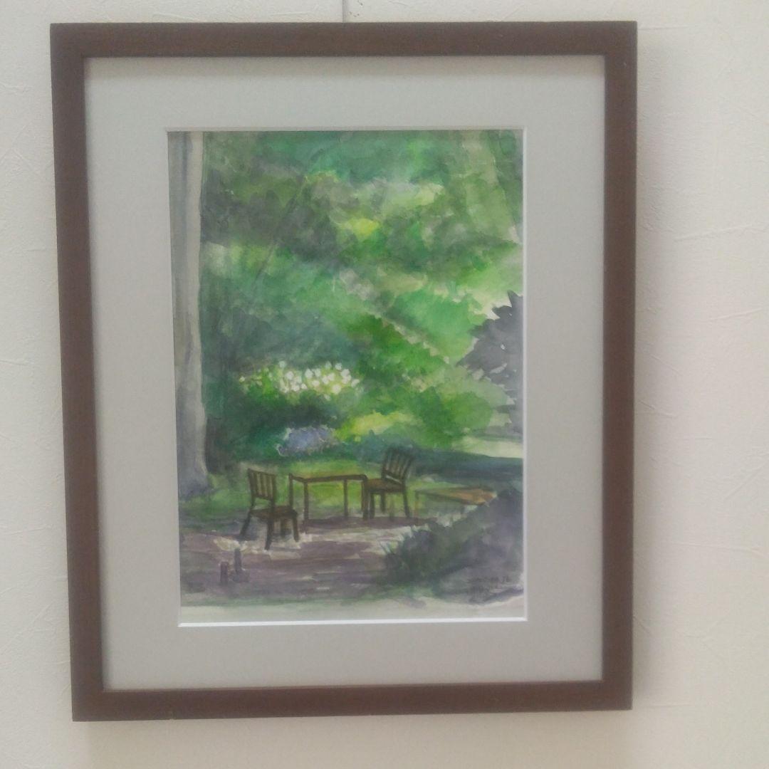 水彩画「木漏れ日」