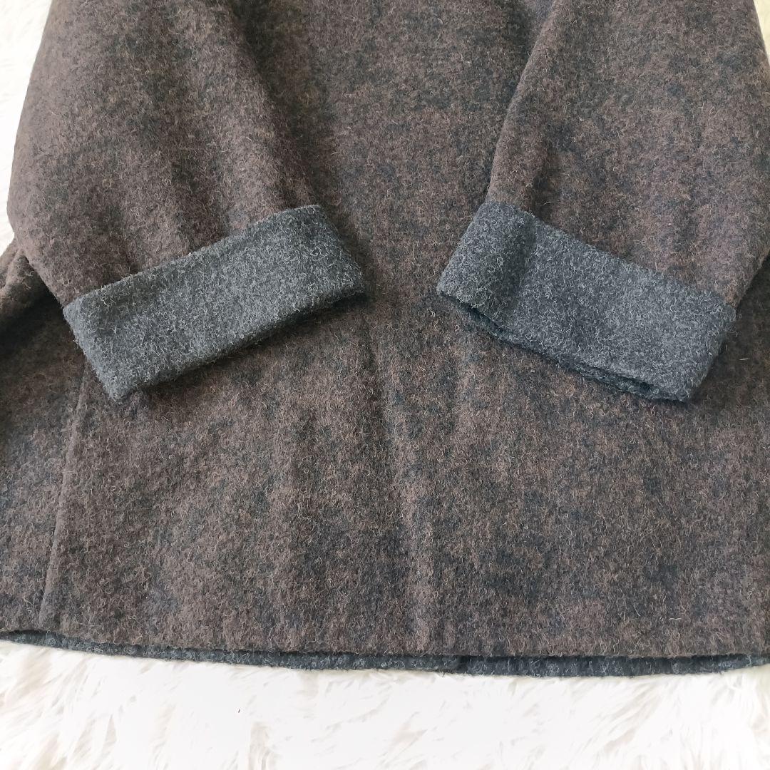 美品♪レリアン ダブルPコート イタリア フェルラ アルパカ生地 XL