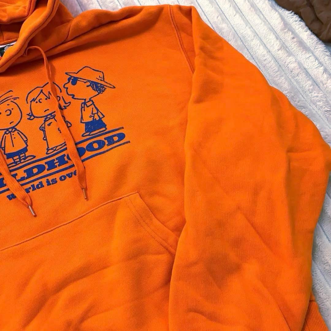 World is Over パーカー　オレンジ　Mサイズ