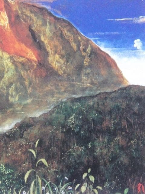 吉岡正人【月の残る朝】希少な額装用画集より、状態良好、新品高級額装付