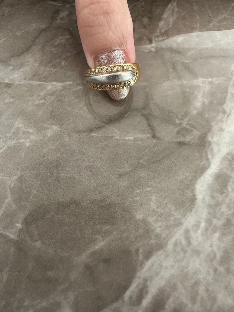 K18 Pt900 コンビリング