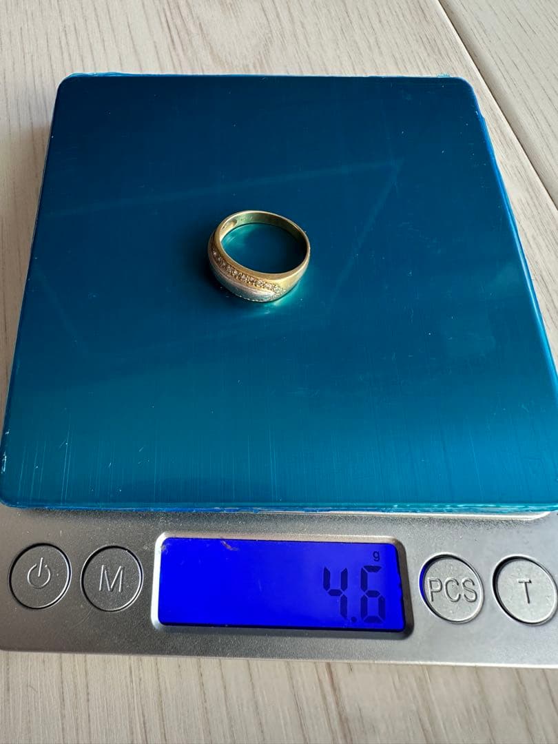 K18 Pt900 コンビリング