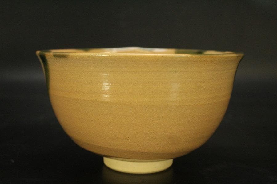 茶道具 京焼 紫翠窯 鈴絵茶碗　三代西村徳泉造 共箱 未使用(メ1551)