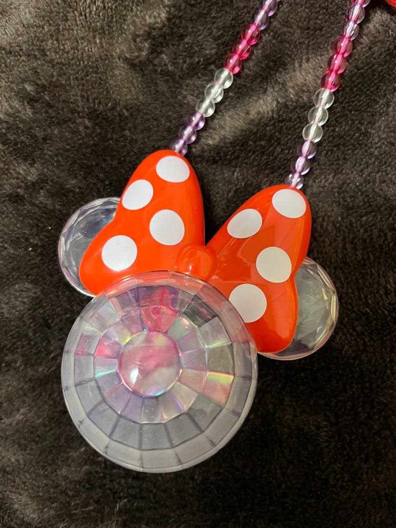 ディズニー ミニーマウス マフラーキャップ ペンダント （電池付き）