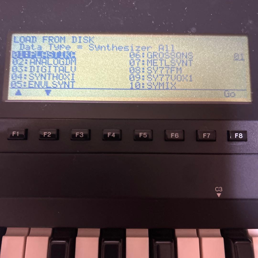 YAMAHA SY77 USBフロッピーエミュレータ換装済