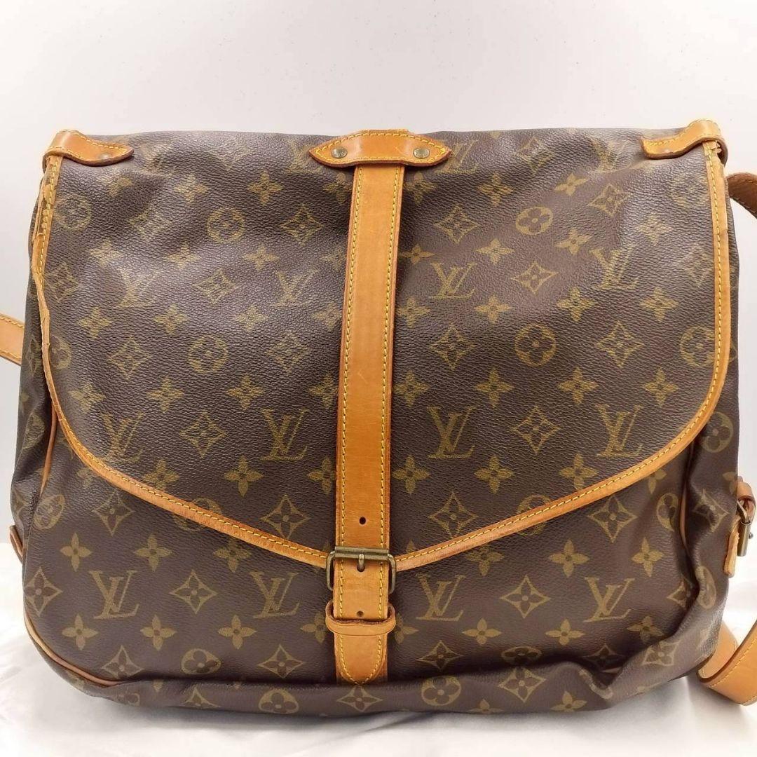 1238 ルイヴィトン ショルダーバッグ ソミュール35モノグラム