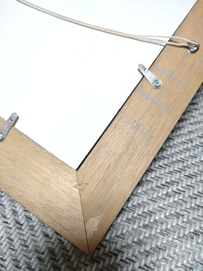 猫の油絵【ひこうき雲】1点物の原画/作者サイン入り◆額縁付属