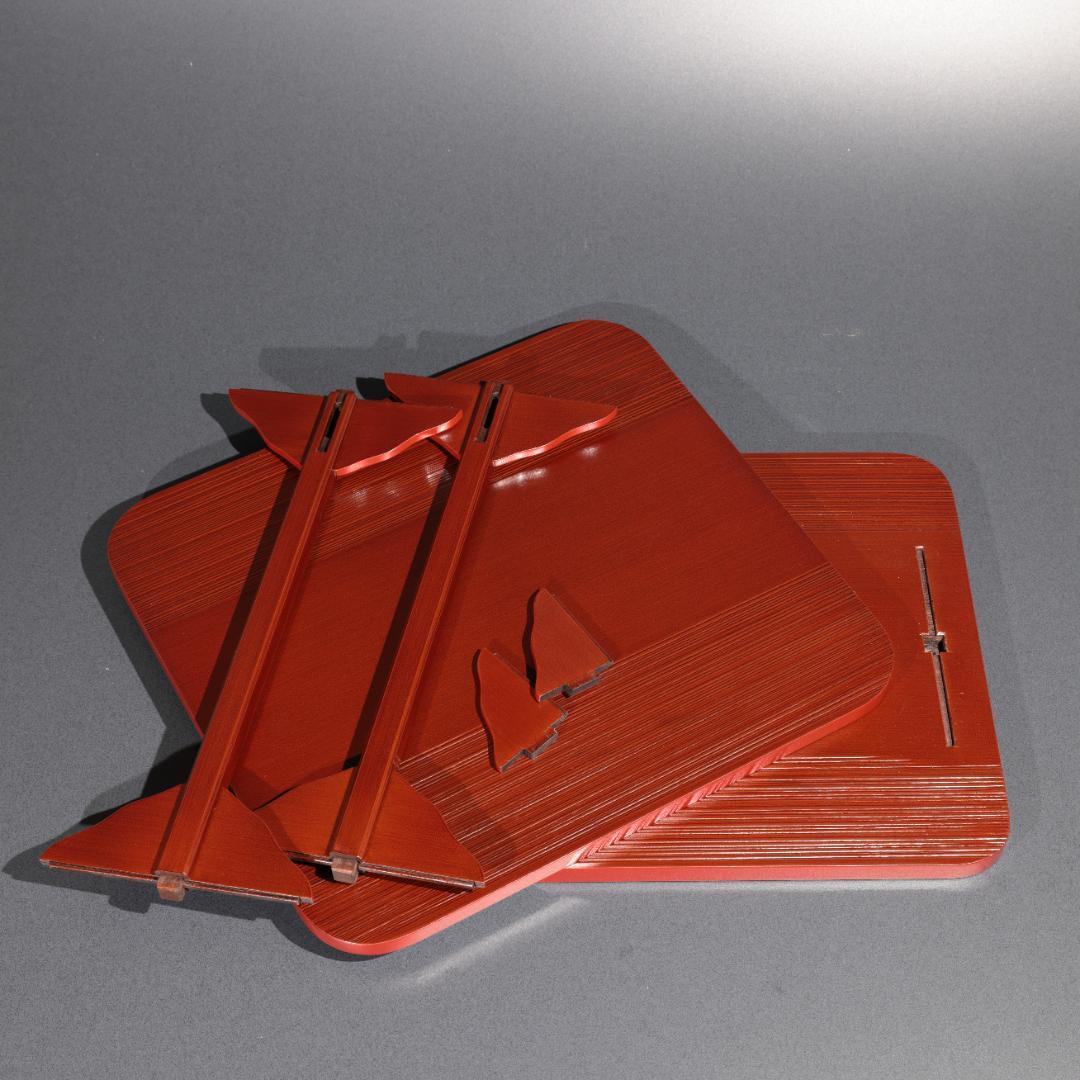 【美品】小四方棚　即中斎好　伊藤表正作　共箱　R0772ラ