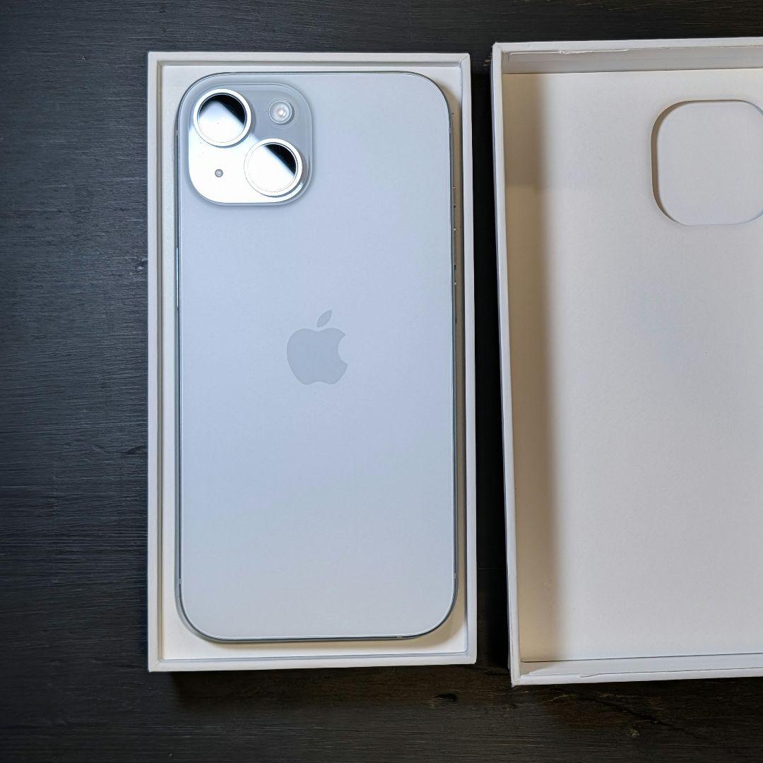 美品☆Apple iPhone 15 ブルー 128GB SIMフリー