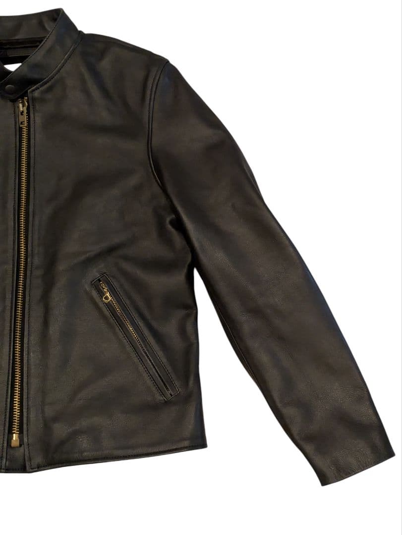 AVIREX 牛革 シングルライダースジャケット