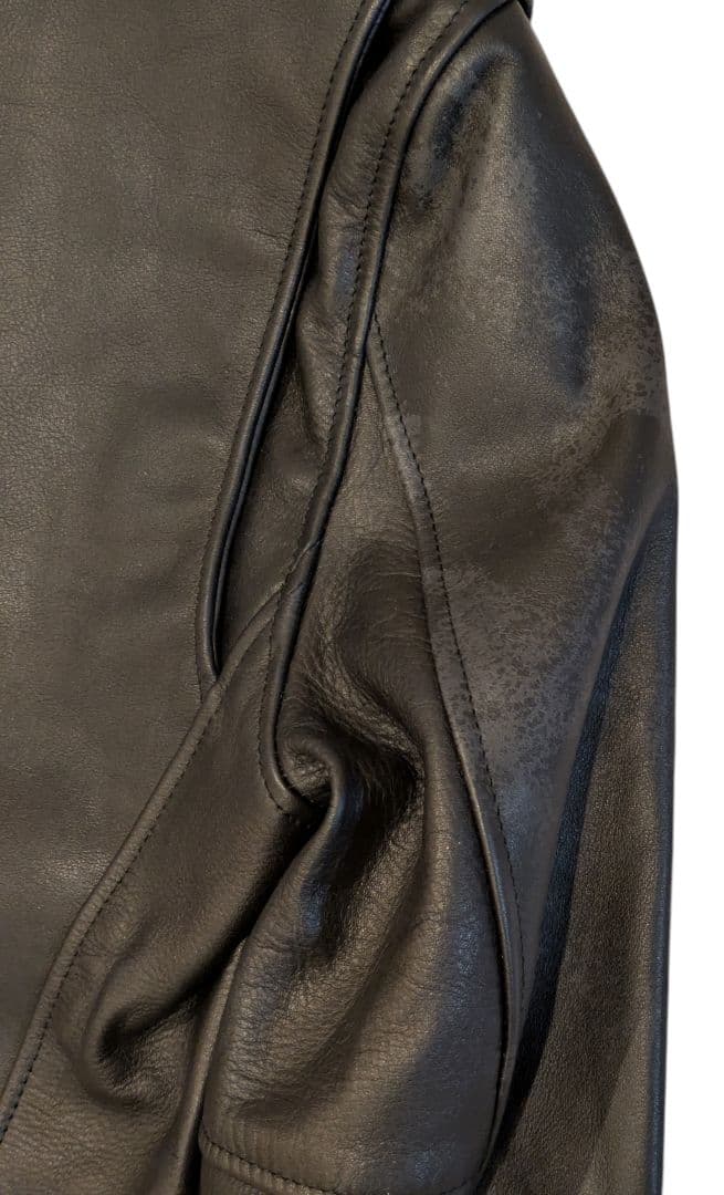 AVIREX 牛革 シングルライダースジャケット