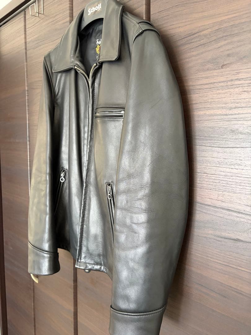 最終値下げ 超美品 Schott 103US レザー トラッカージャケット 34