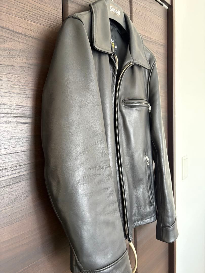 最終値下げ 超美品 Schott 103US レザー トラッカージャケット 34