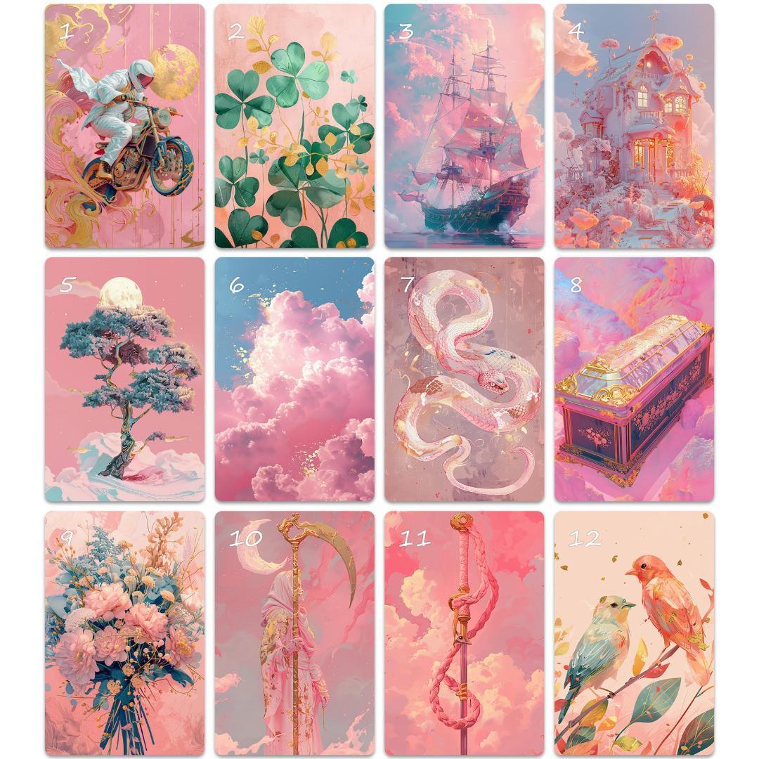 入手困難な海外デッキ✨可愛く美しい夢のような情景を描いた夢想のルノルマンカード