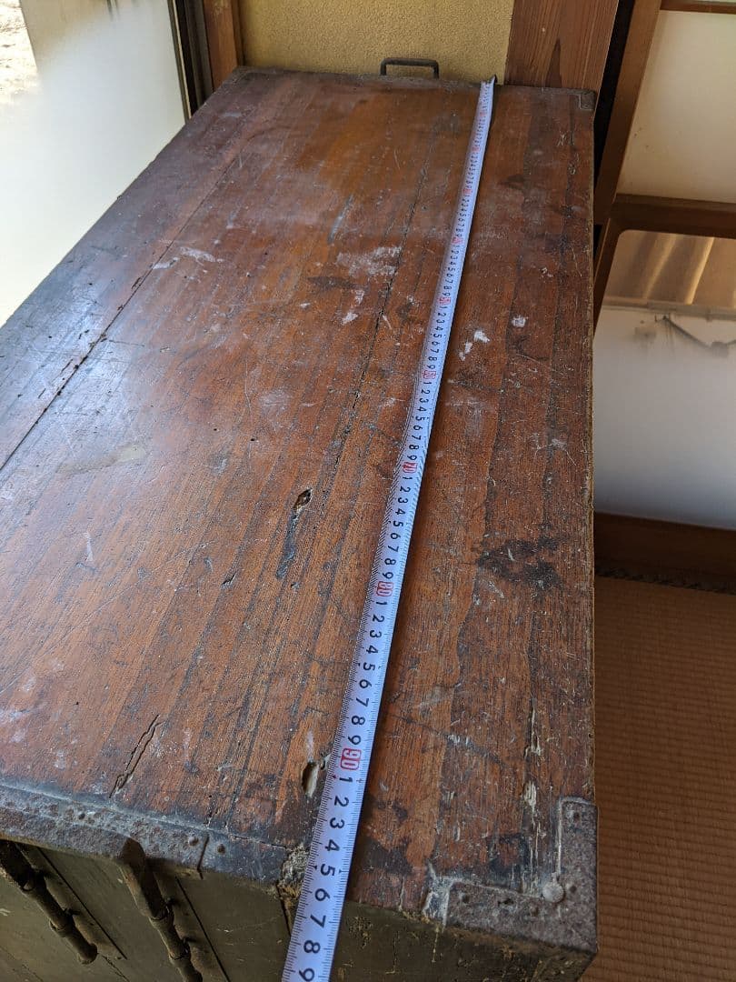 アンティーク/木製引き出し 2段 ダークブラウン/昭和レトロ/即購入歓迎/タンス