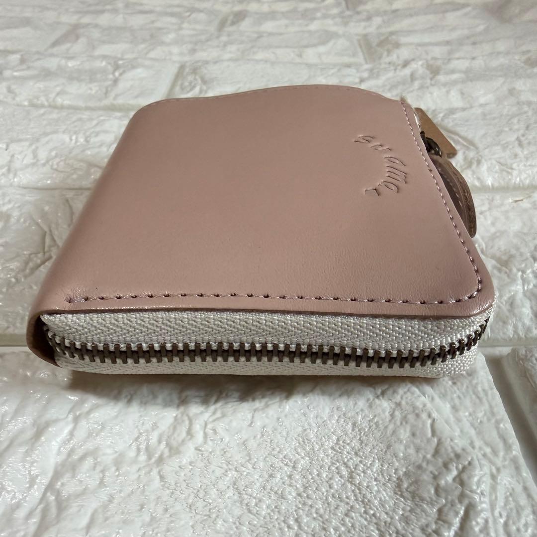 【新品未使用】kanmiカンミ⭐︎suama ショートウォレット　ピンク