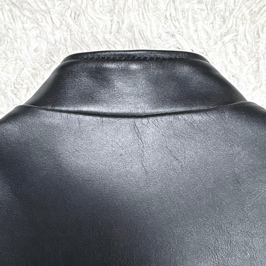 ✨美品・641XX✨ショット　シングル　ライダースジャケット　ブラック　7009