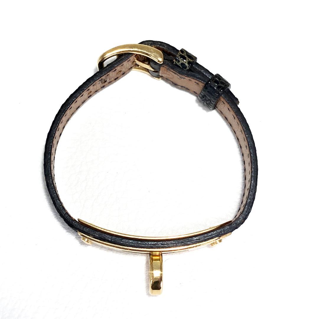 エルメス／ケリー用 替えベルト パイソンレザー ブラック／純正尾錠 GP