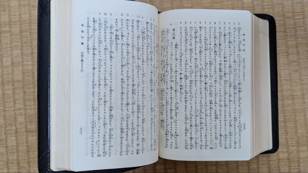 『osaru23氏専用』舊新約聖書 引照 革装 三方金 中型
