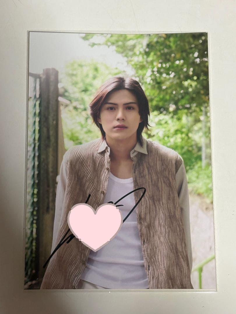 簡秀吉 サイン入りブロマイド 生写真