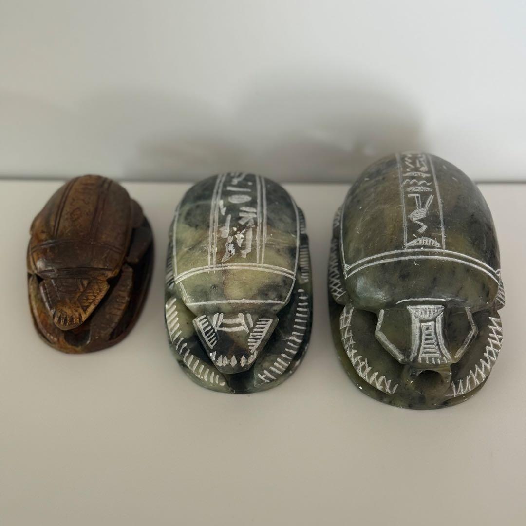 貴重★古代エジプト★スカラベ★大理石★彫刻★アンティーク