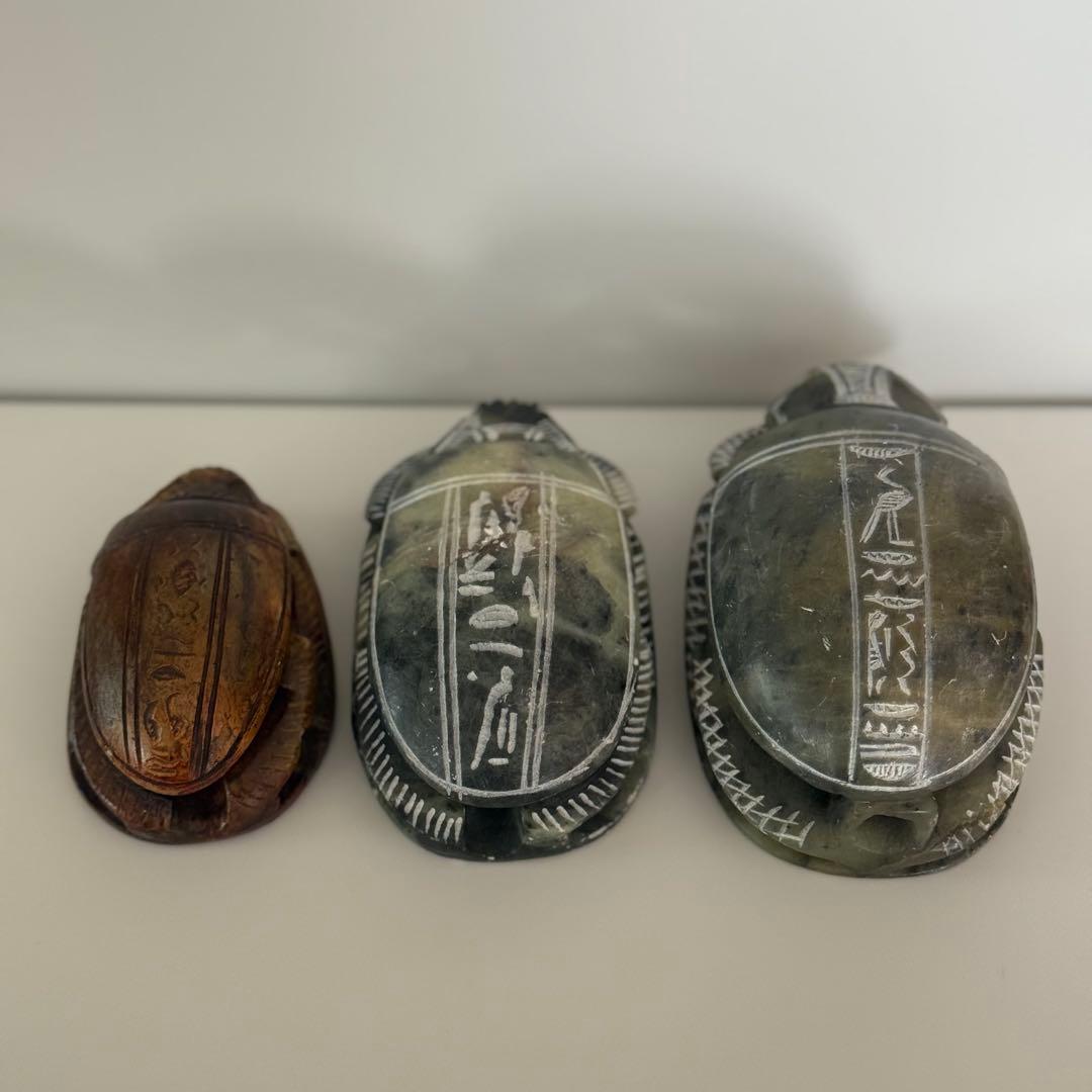 貴重★古代エジプト★スカラベ★大理石★彫刻★アンティーク