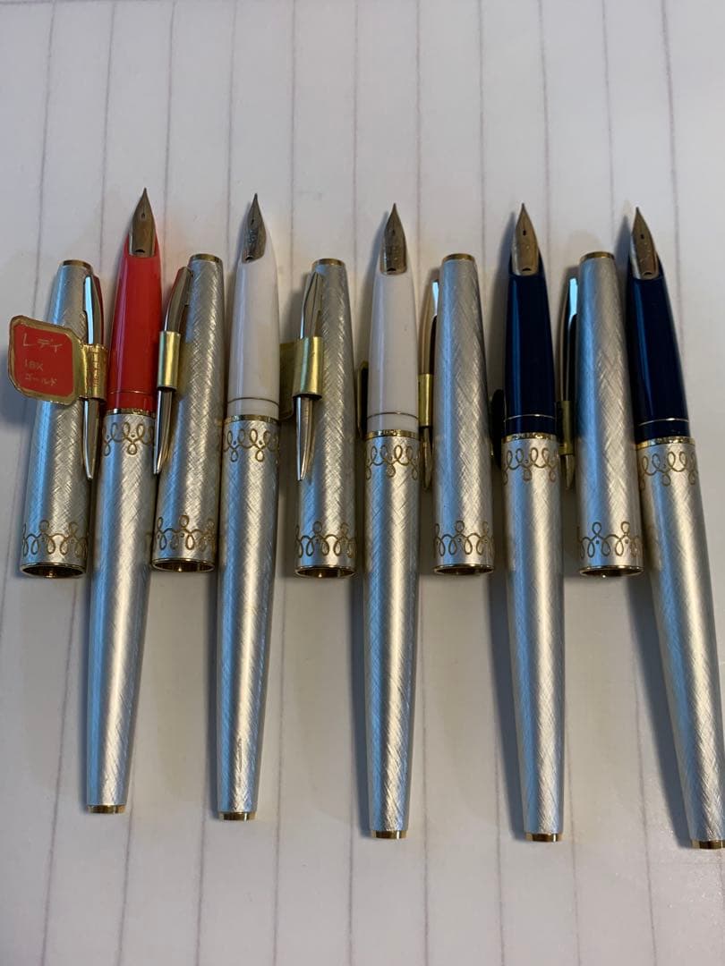 PILOT（パイロット） Lady 万年筆 18K F 5本まとめ売り