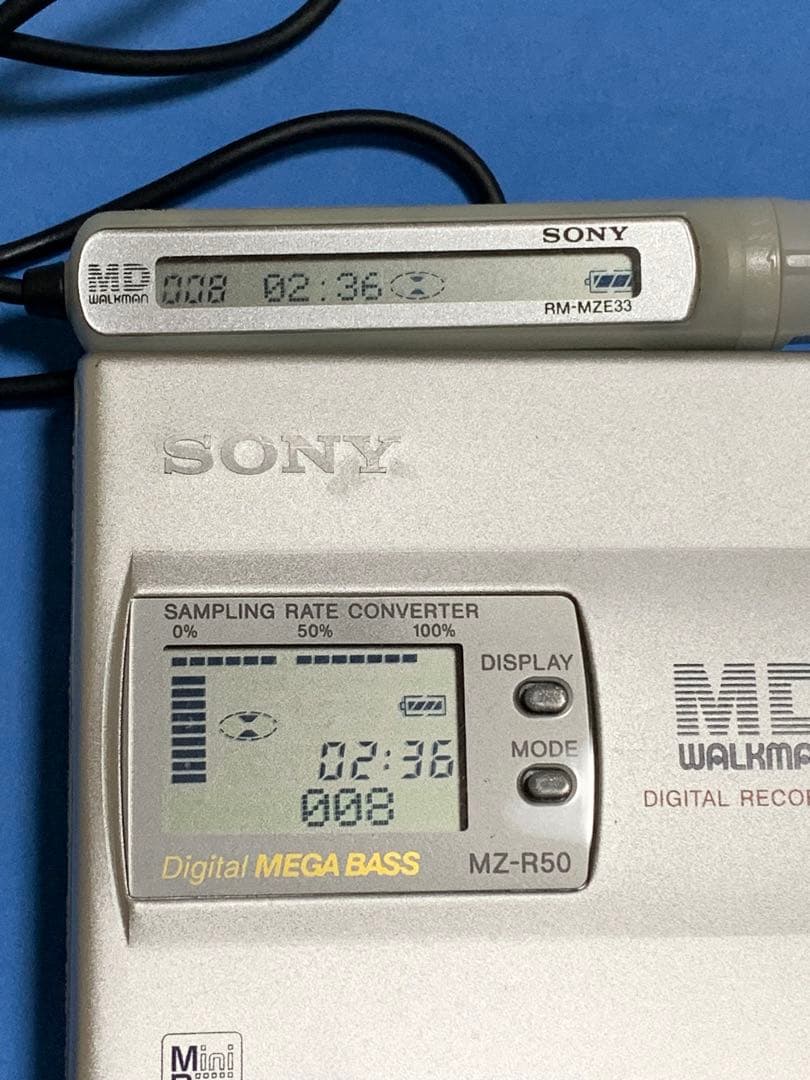 Sony MZ-R50 ポータブルMDプレーヤー 動作美品