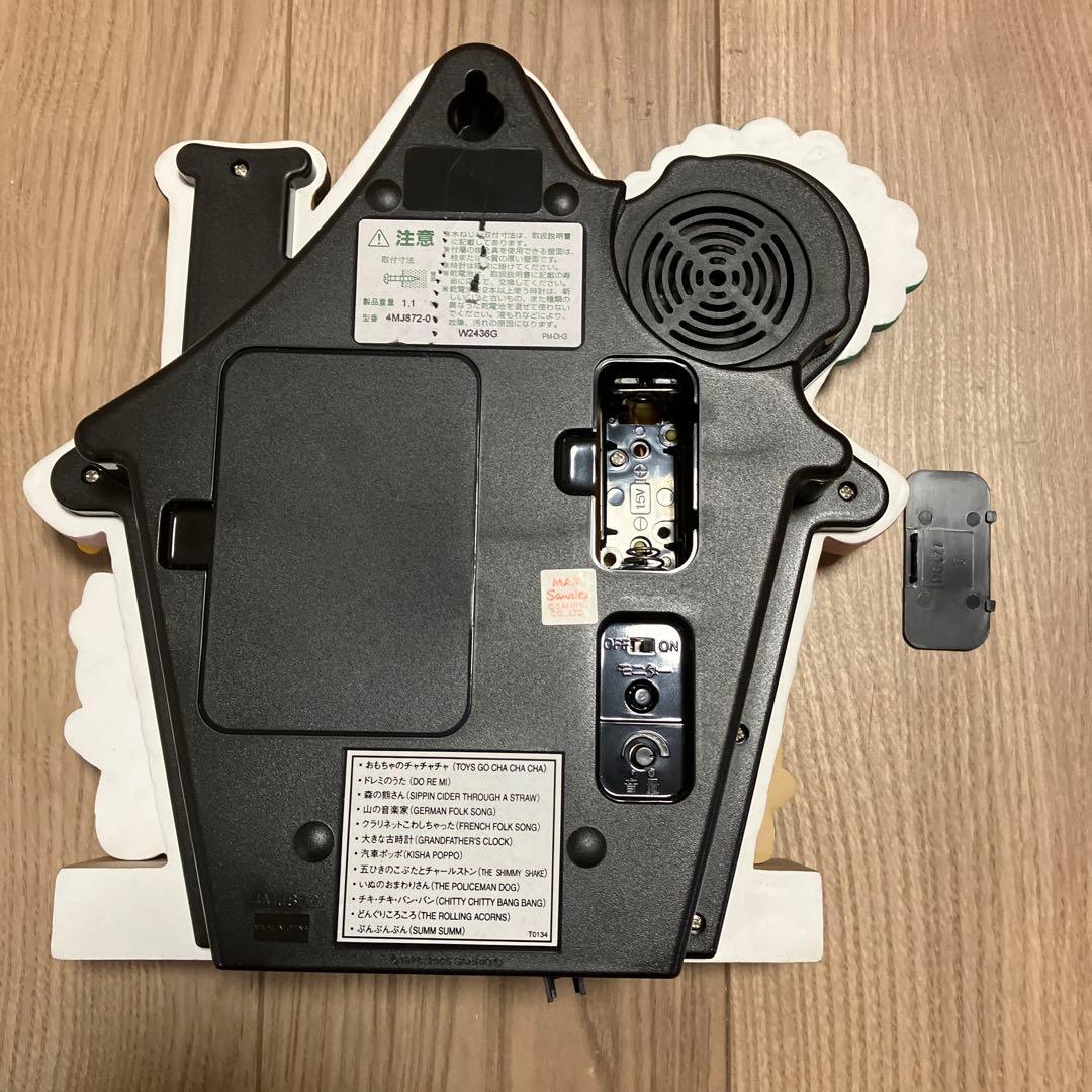 ハローキティ 希少　レア リズム時計 振り子時計 壁掛時計　やや訳あり