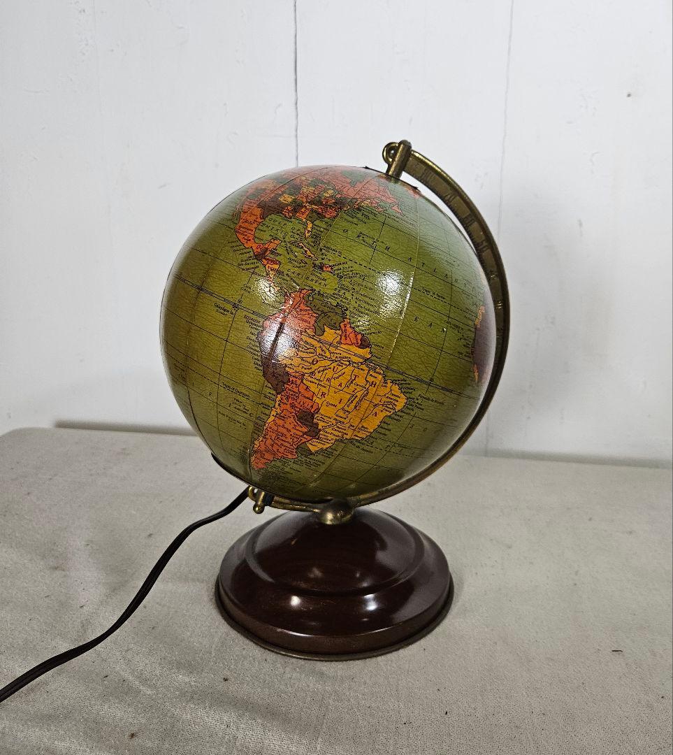 USヴィンテージ REPLOGLE GLOBES 地球儀 卓上ライト アメリカ製