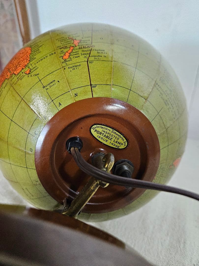 USヴィンテージ REPLOGLE GLOBES 地球儀 卓上ライト アメリカ製