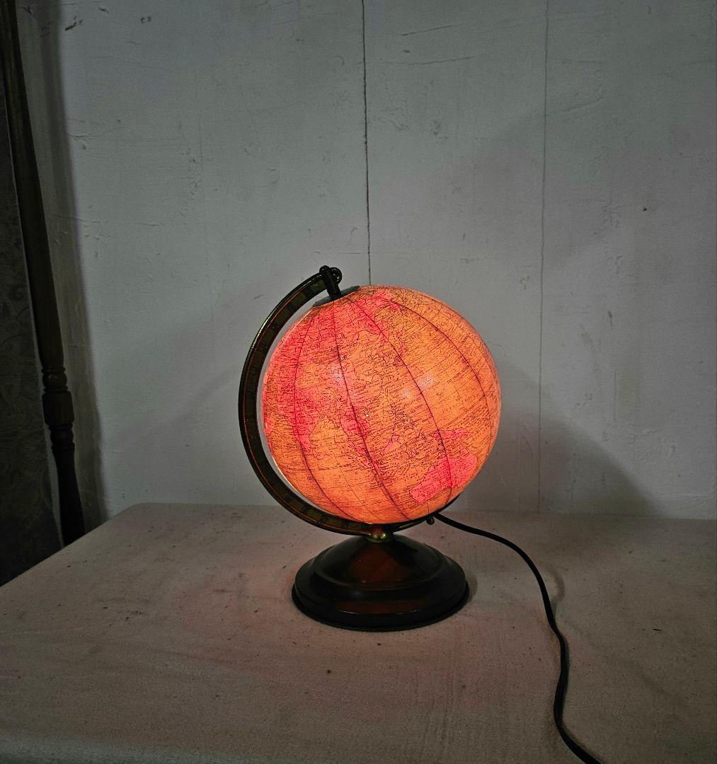USヴィンテージ REPLOGLE GLOBES 地球儀 卓上ライト アメリカ製