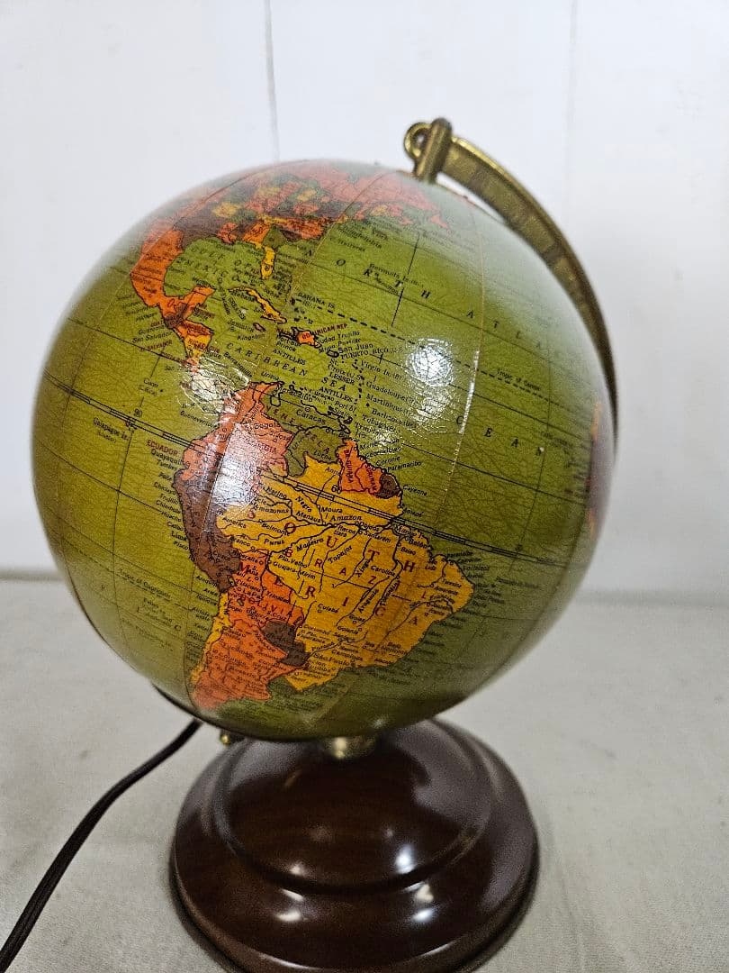 USヴィンテージ REPLOGLE GLOBES 地球儀 卓上ライト アメリカ製