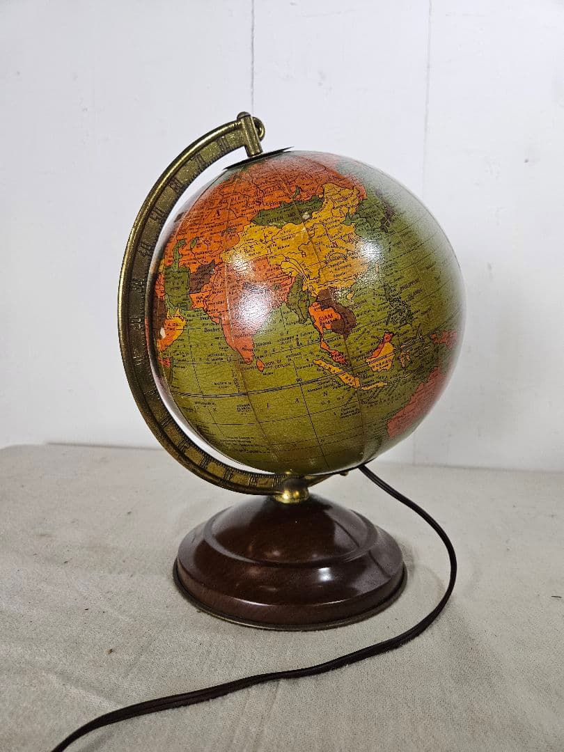 USヴィンテージ REPLOGLE GLOBES 地球儀 卓上ライト アメリカ製
