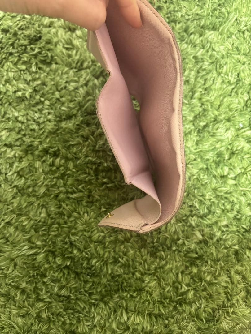 ルイ・ヴィトン♡ ダミエ エベヌ ローズ ポルトフォイユ ヴィクトリーヌ