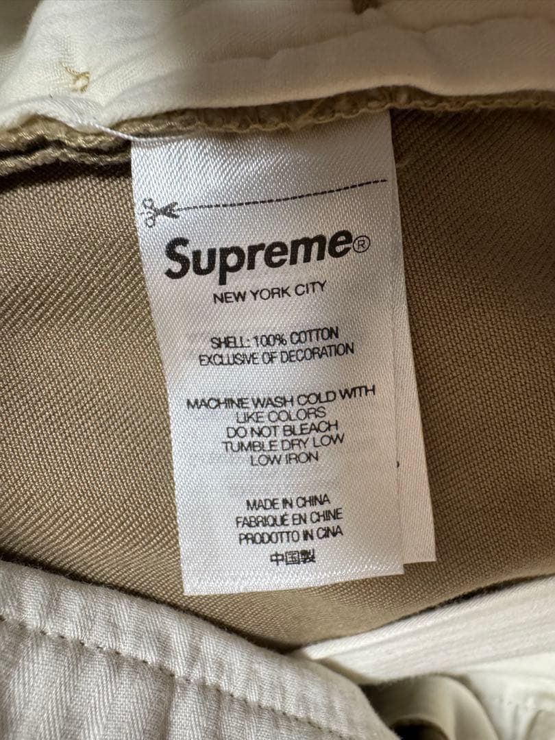 23ss supreme Chino Pant 32 Khaki チノパン