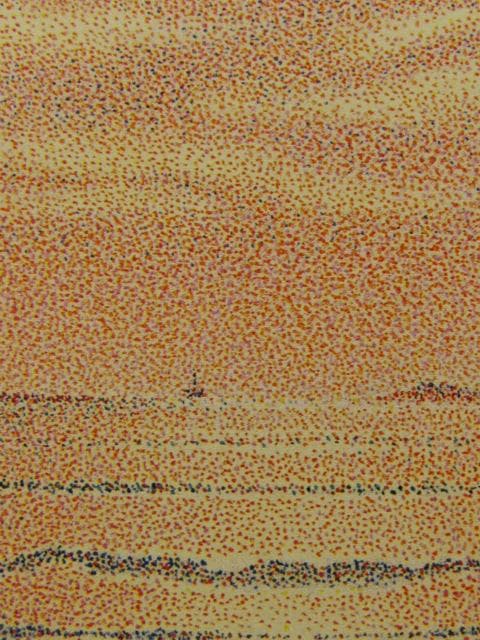 山田嘉彦、暁、希少な画集より、新品高級額・額装付、状態良好