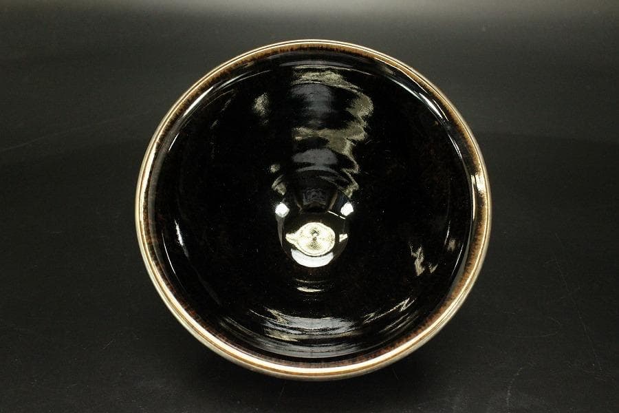 茶道具 天目茶碗 天目台 二件(ZE522)