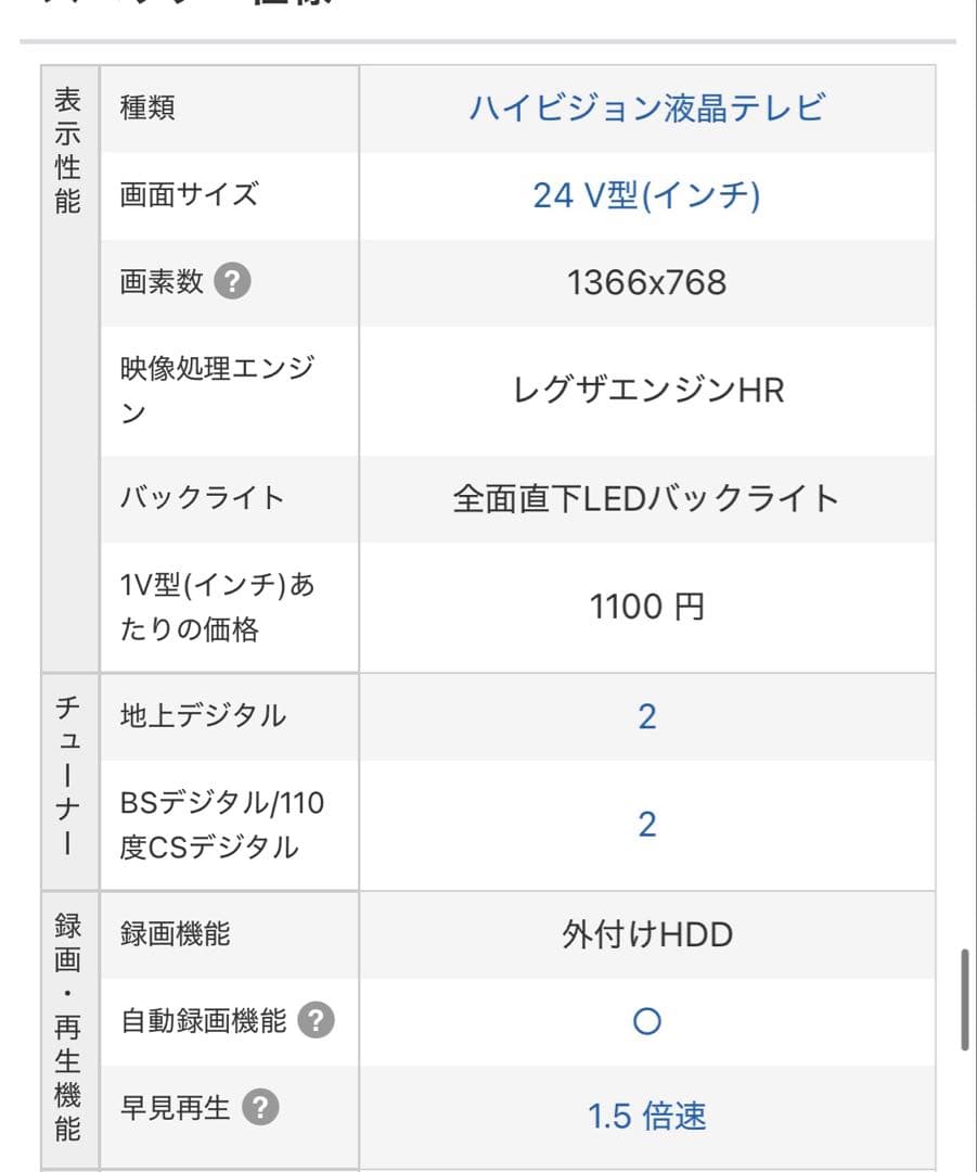 【新品未使用】REGZA 24V型 液晶テレビ V35N