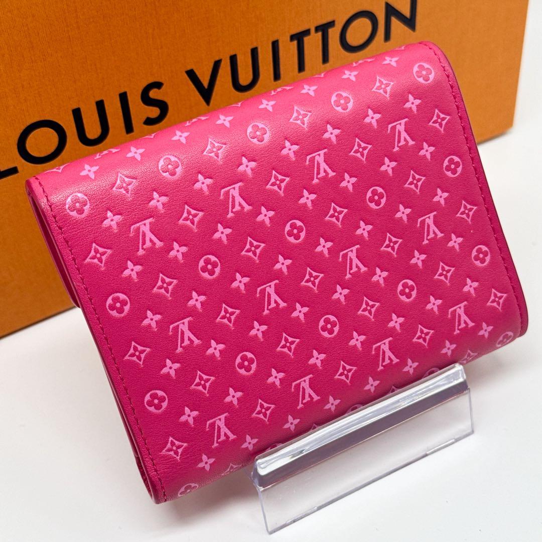 ルイヴィトン モノグラム ポルトフォイユ ヴィクトリーヌ ナノグラム ピンク財布