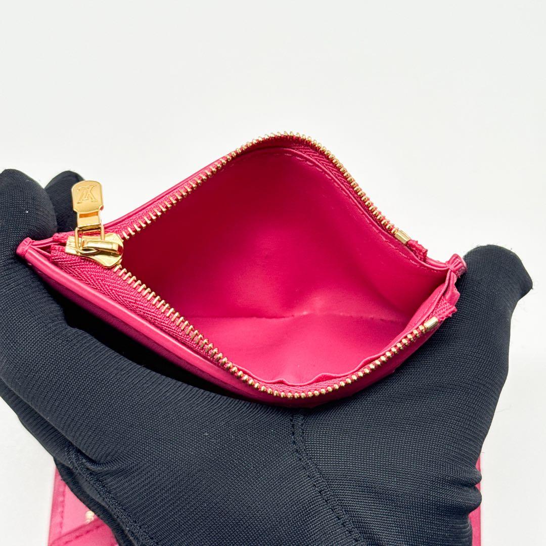 ルイヴィトン モノグラム ポルトフォイユ ヴィクトリーヌ ナノグラム ピンク財布