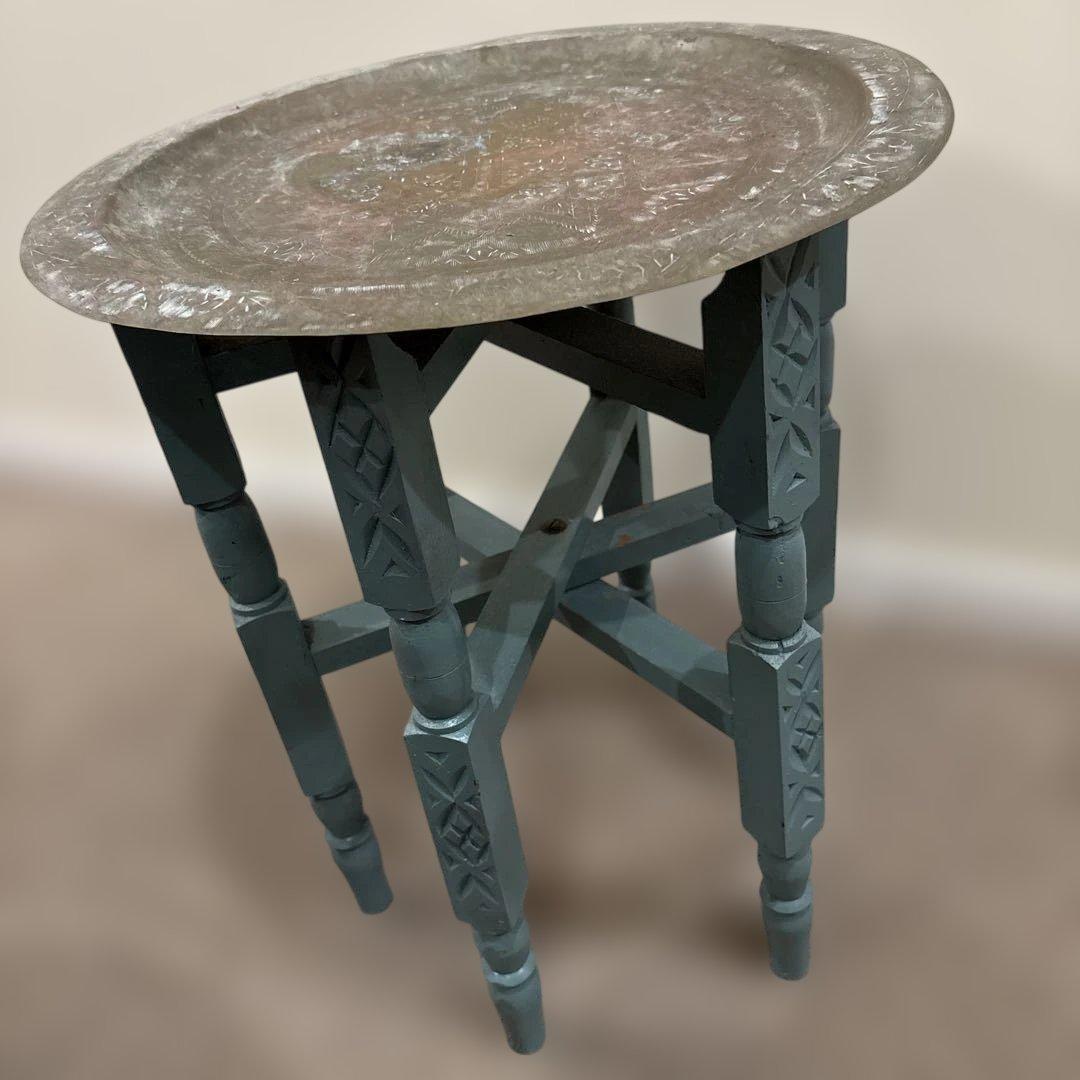 ヴィンテージ　モロッコトレイテーブル　スツール