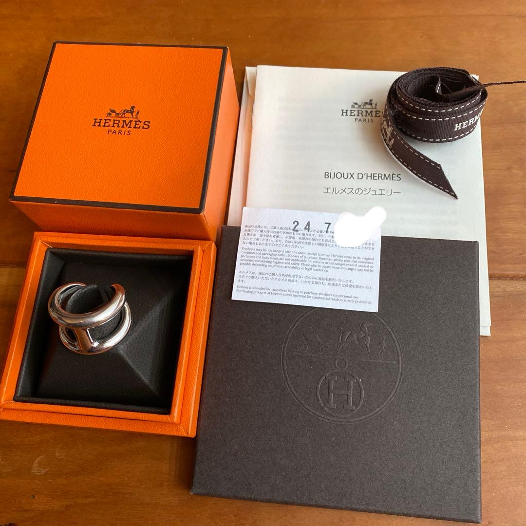 エルメス　オスモズGM　リング サイズ50 10号　シルバー　HERMES