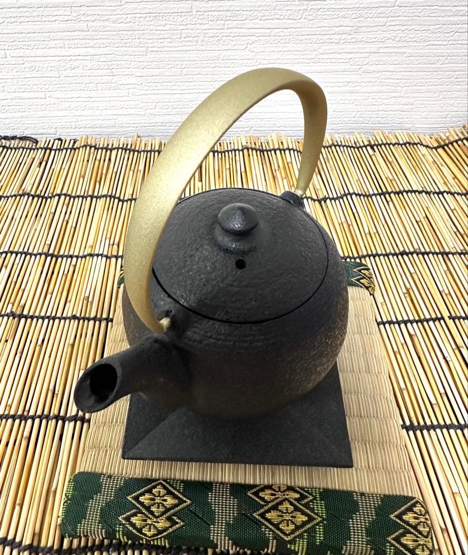 菊地保寿堂 奥山清行デザイン ティーポット まゆss 鉄瓶敷き おりがみ セット