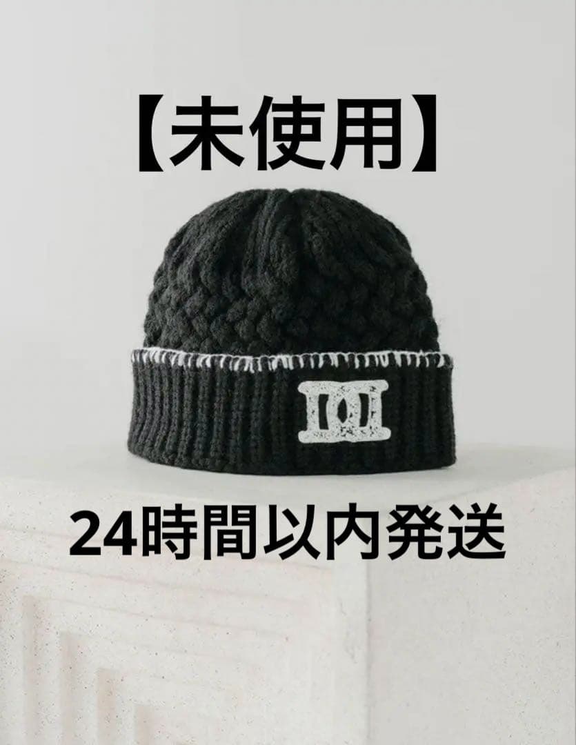 ダーリッチ DDロゴバスケットニットビーニー ブラック