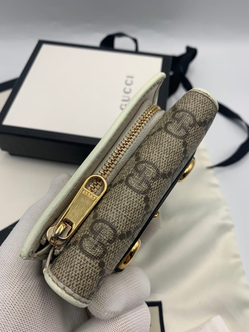 正規品　美品　グッチ財布　グッチホースビット　グッチGGスプリーム グッチレザー