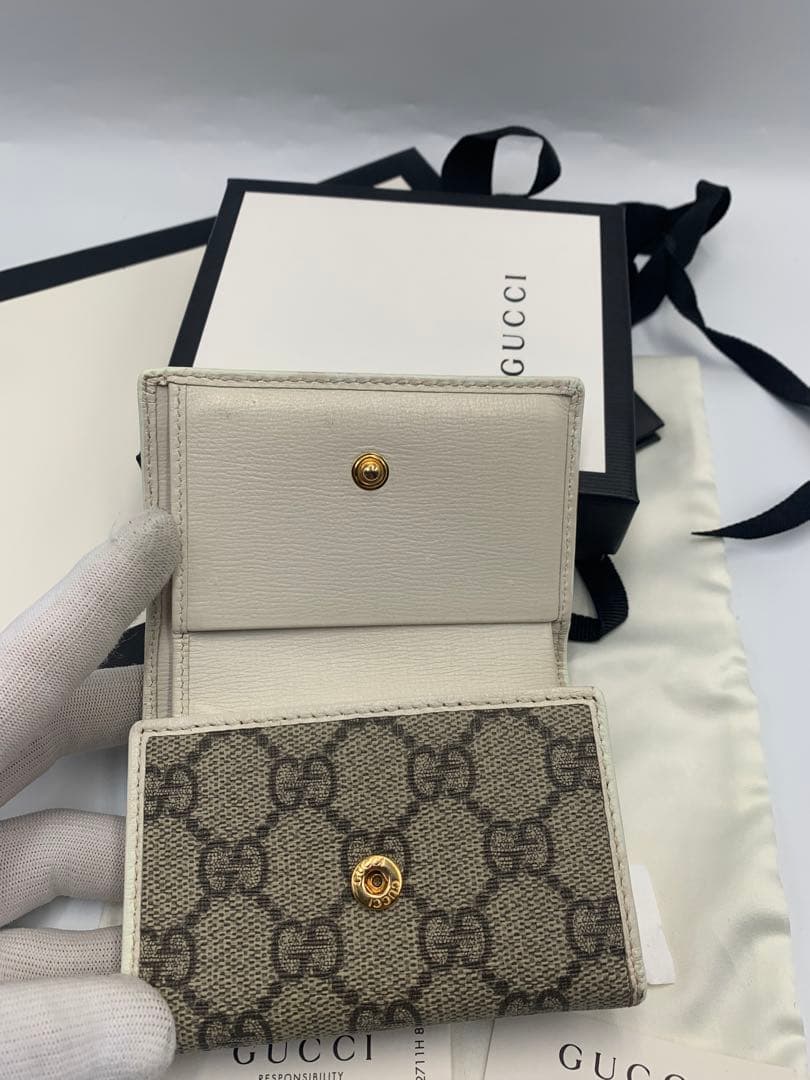 正規品　美品　グッチ財布　グッチホースビット　グッチGGスプリーム グッチレザー