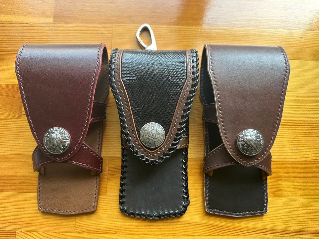 ダーツケースカバー（赤茶×黒）